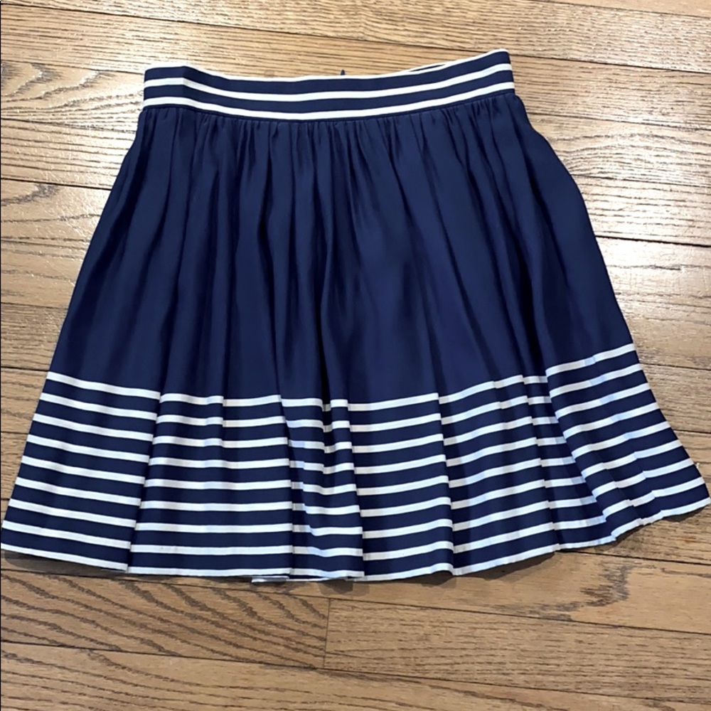 Amanda Uprichard silk navy mini skirt